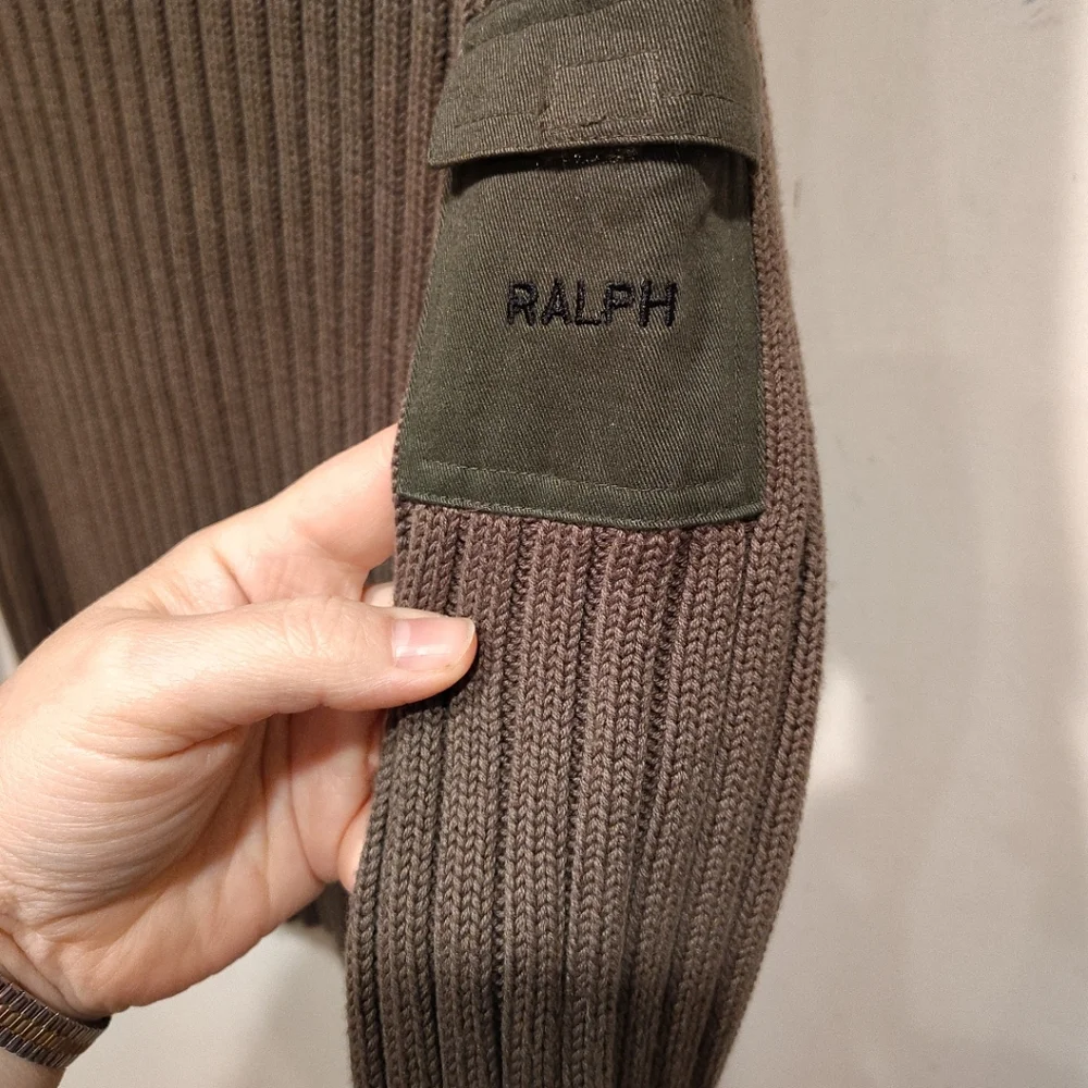 Ralph Ralph Lauren Vintage Military Style Women's Pullover Sweater Sz S Cotton - Picture 4 of 6